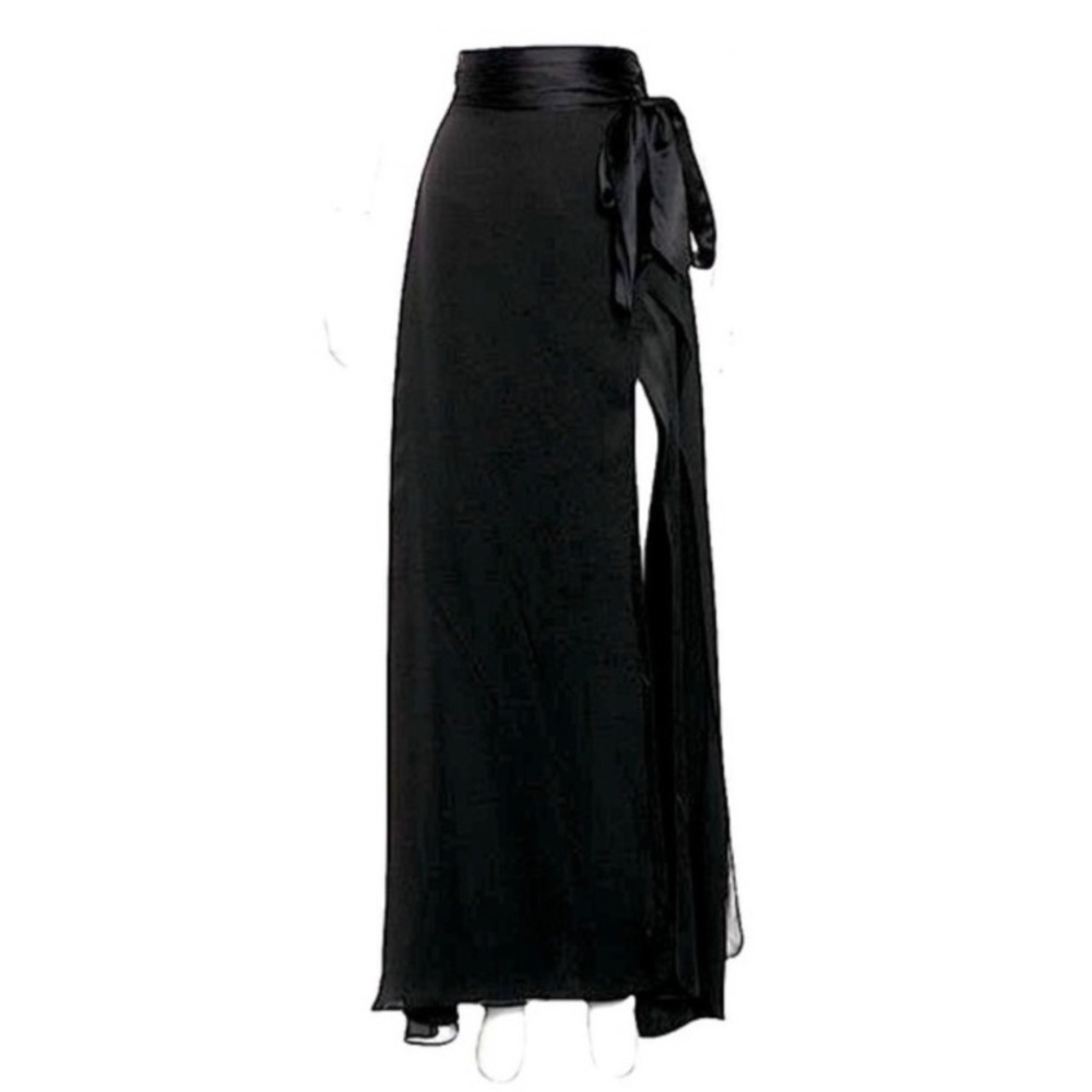 NWT Kiki de Montparnasse Aubergine Sarong Black Modal Cover Up One Size
